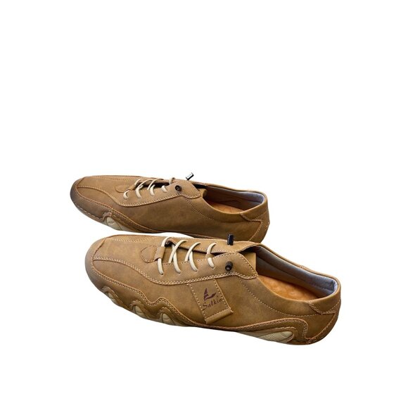 Salkin USA Mens Brown Faux Leather Casual Shoes Size 44/10 SKU 9113 main image 7